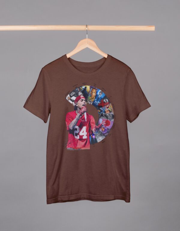 Camiseta Oversized Chris Brown Álbuns 2005-2023 - 100% Algodão - Imagem 3