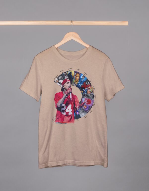Camiseta Oversized Chris Brown Álbuns 2005-2023 - 100% Algodão