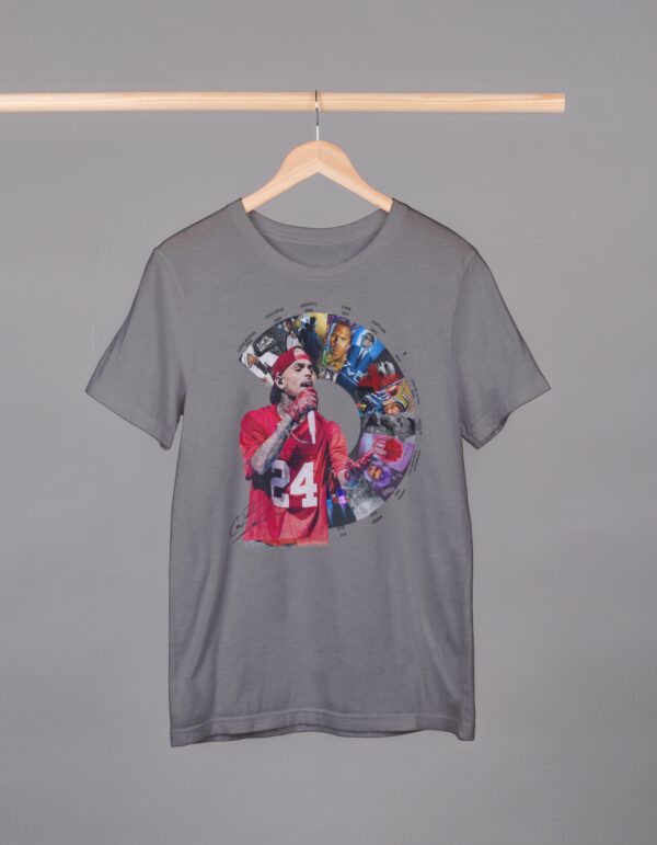 Camiseta Oversized Chris Brown Álbuns 2005-2023 - 100% Algodão - Imagem 4